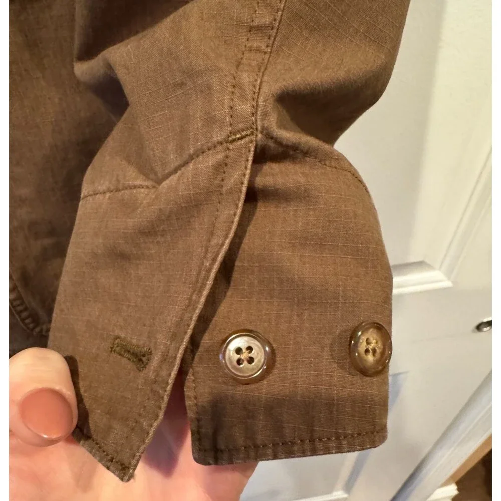 Wallace Barnes/J. Crew Brown Ripstop Chore Coat 41R NWT MSRP $328 Style: BC564